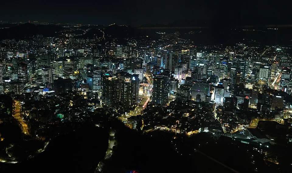 N서울타워에서 내려다본 서울 야경